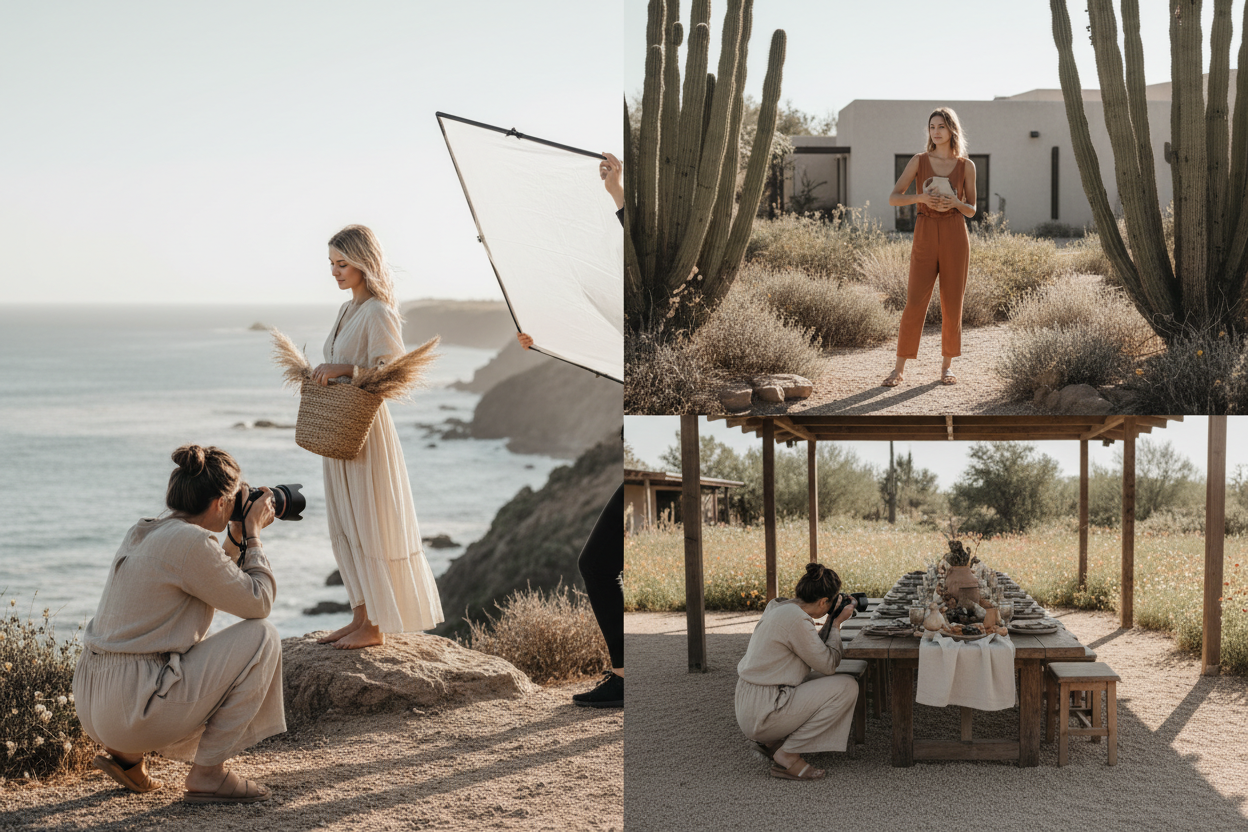 Half-Day Photography Session - Multi-location brand shoot in natural light
